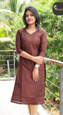 Brown Kurti MSK123