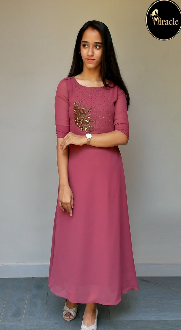 Onion Pink Kurti MHK205