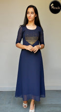 Navy Blue Kurti MHK204