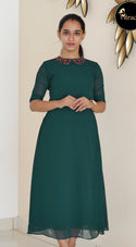 Cyan green Kurti MHK226